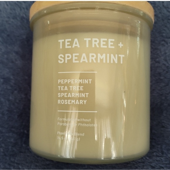 Peppermint Tea Tree and Spearmint Scented Candle - Picture 5 of 6